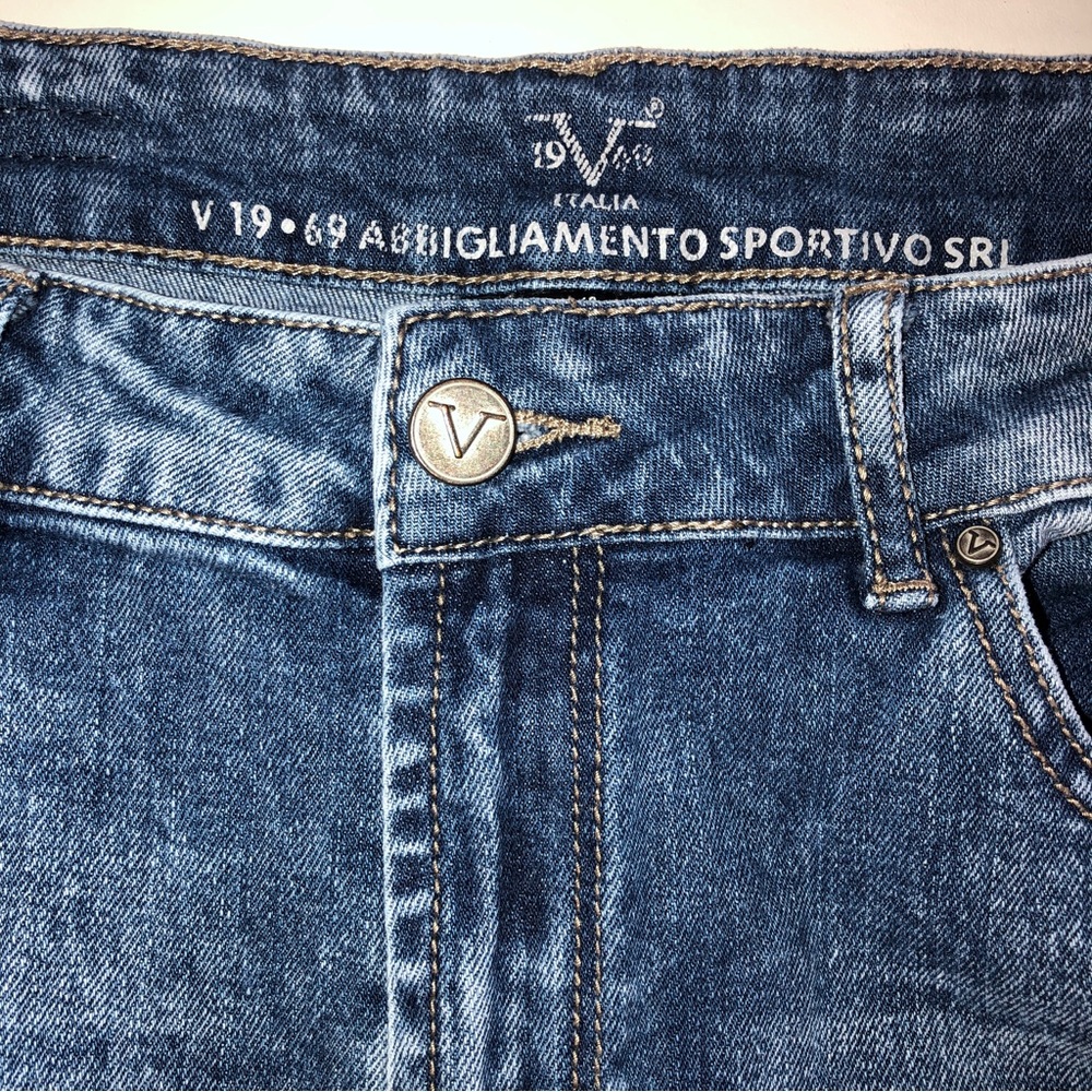 Versace 19.69 Abbigliamento Sportivo SRL Distressed High-Rise Jeans (30/10) - Picture 12 of 17